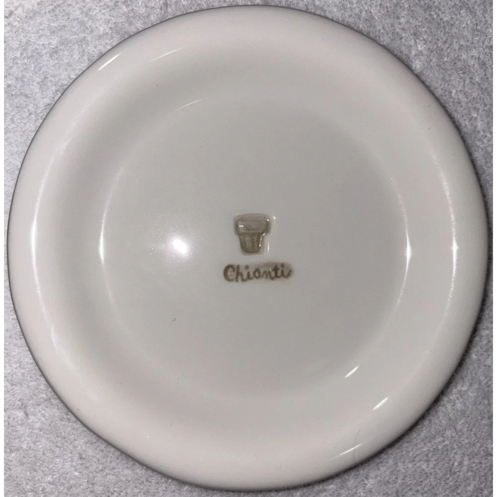 Williams Sonoma Ceramic Wine Series Canapé Plates Set of 6 Boxed